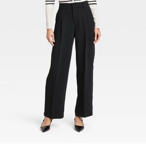 Women's Black Wide-Leg Pants